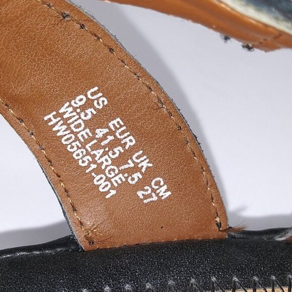 NWOT Hush Puppies Black Sandals Sz 9.5W - Picture 5 of 5